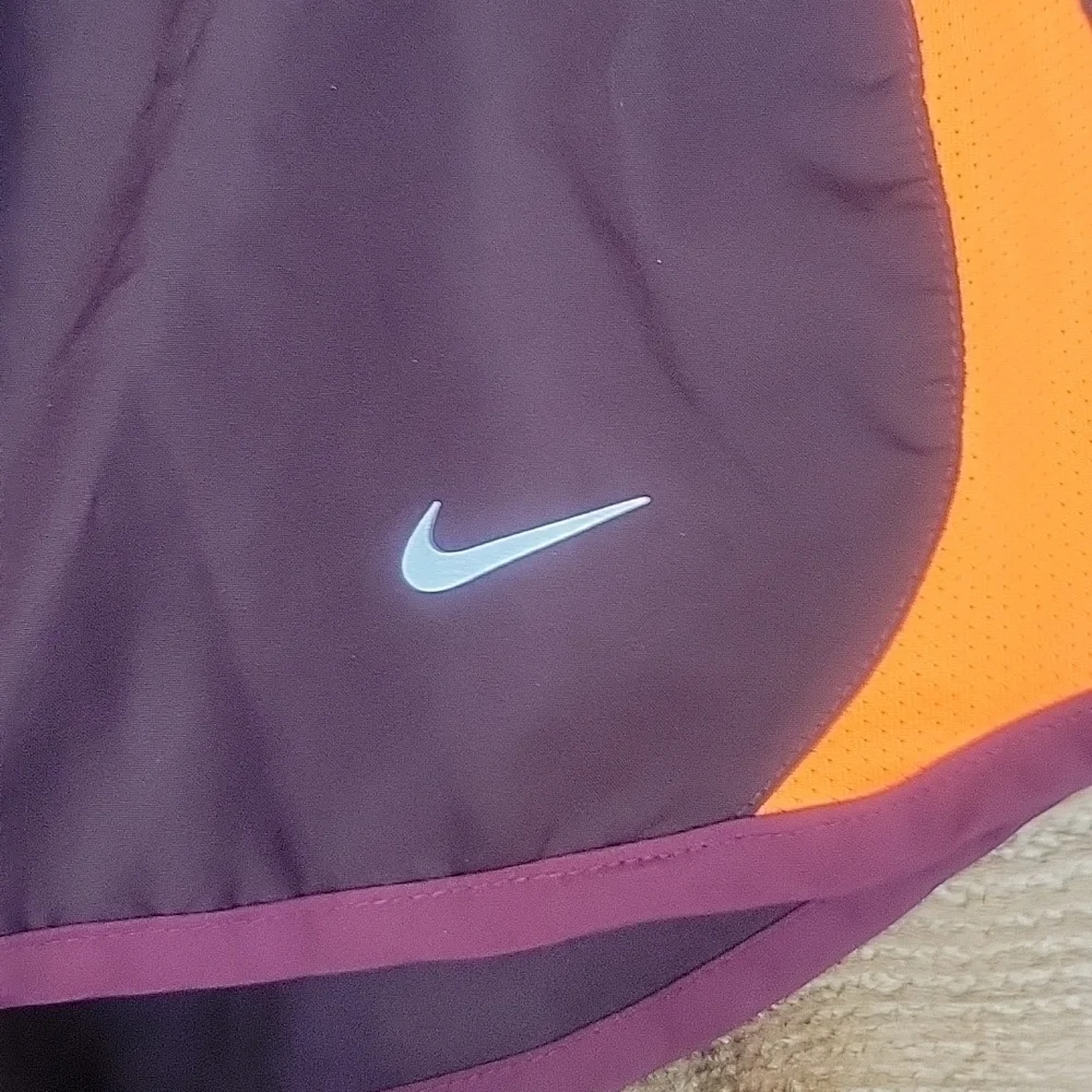 Nike Running Shorts Maroon with Orange Trim Size Small